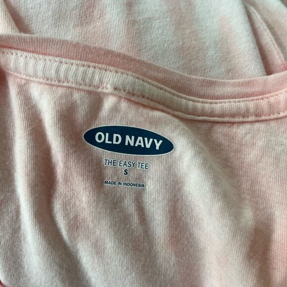 Old Navy The Easy Tee pink/ivory tie dye tee, size S - Picture 5 of 5